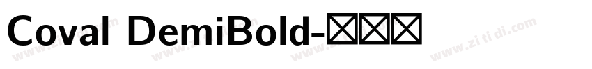 Coval DemiBold字体转换
